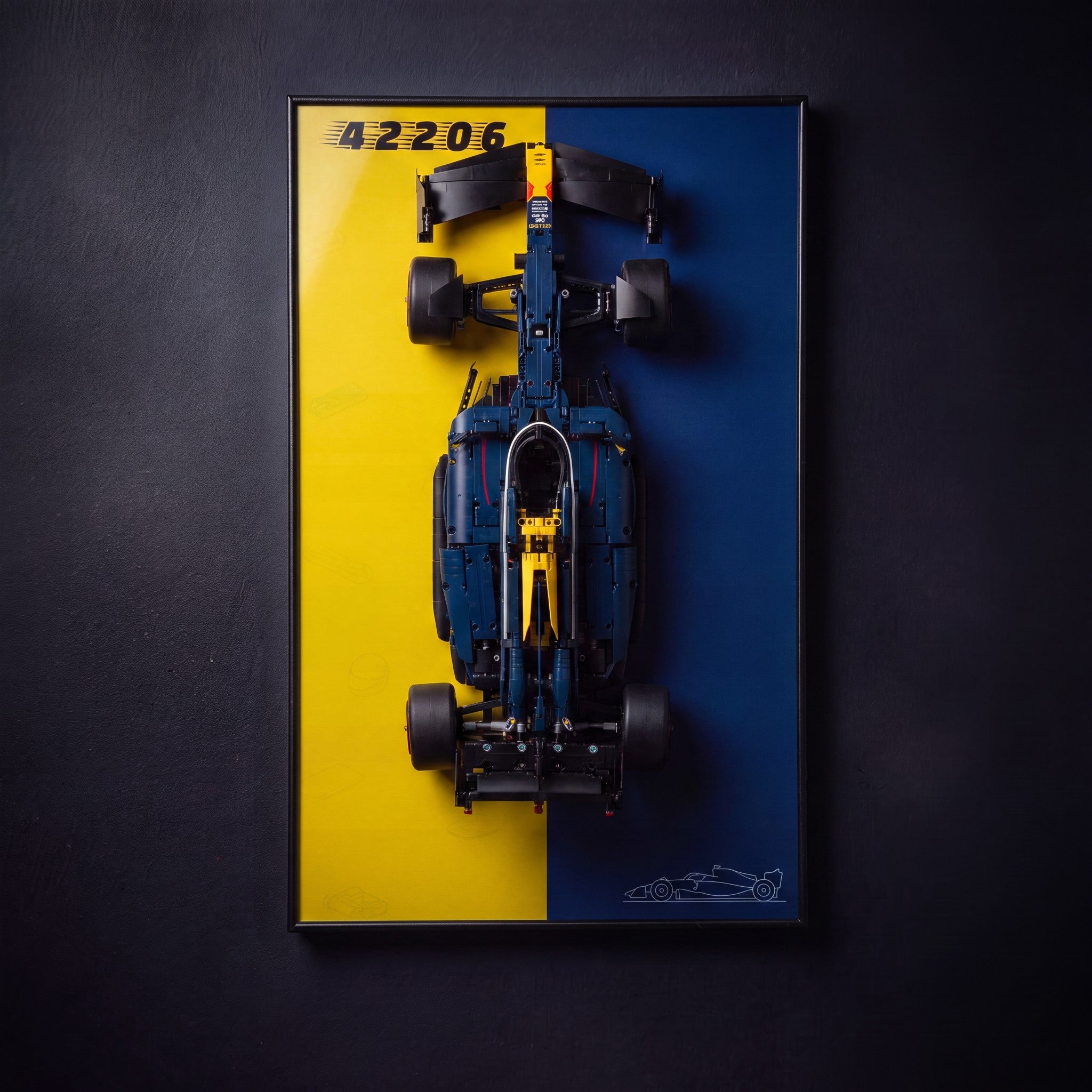 Display Wall-Mount for LEGO® Oracle Red Bull Racing RB20 F1 Car 42206