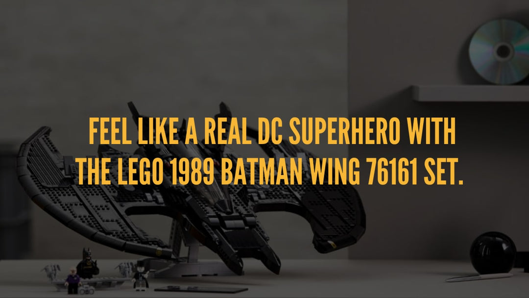 Feel like a real DC superhero with the LEGO 1989 Batman Wing 76161.