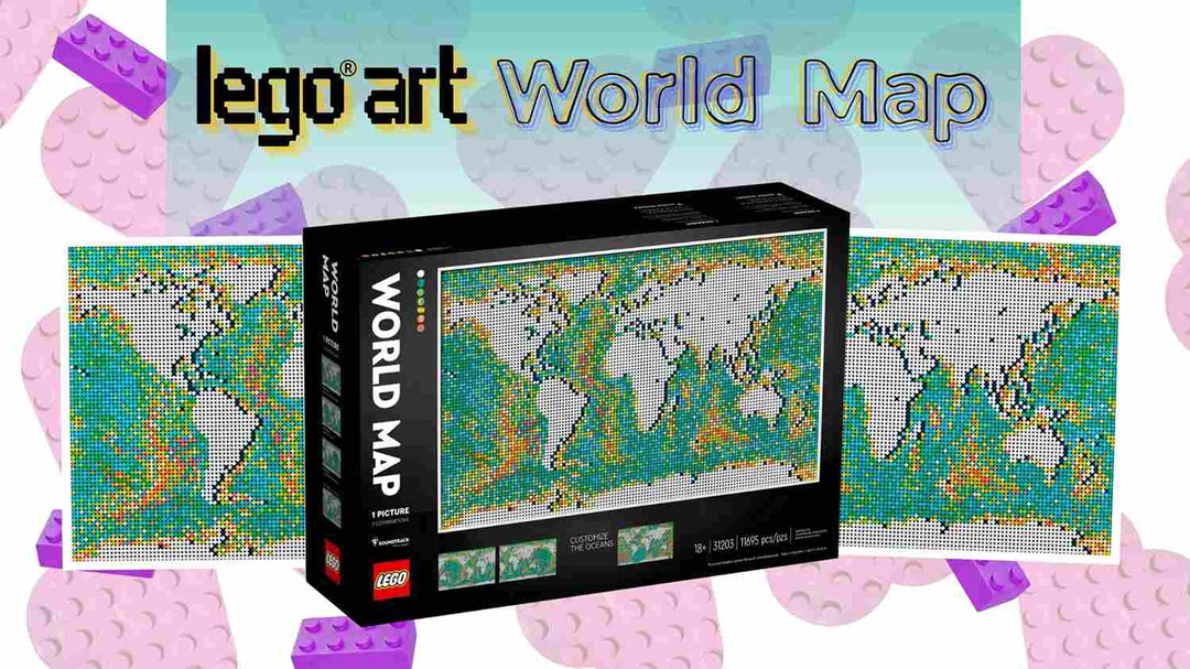Complementing the Apartment Decor with a LEGO® Art World Map
