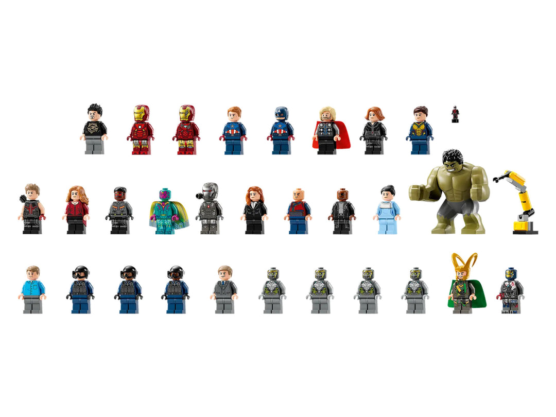 LEGO Avengers Tower Set and minifigures