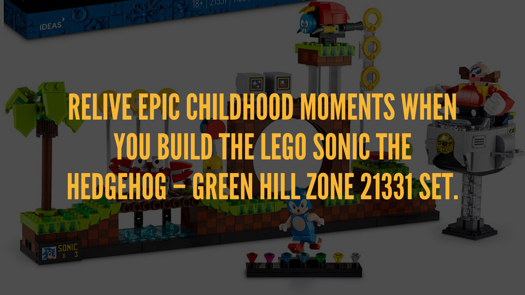 Relive epic childhood moments when you build the LEGO Sonic The hedgehog – Green Hill Zone 21331 Set.