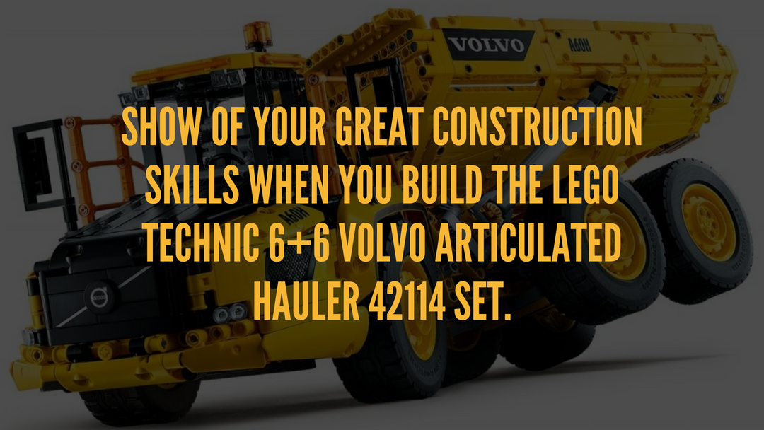 Show of your great construction skills when you build the LEGO Technic 6+6 Volvo Articulated Hauler 42114 Set.