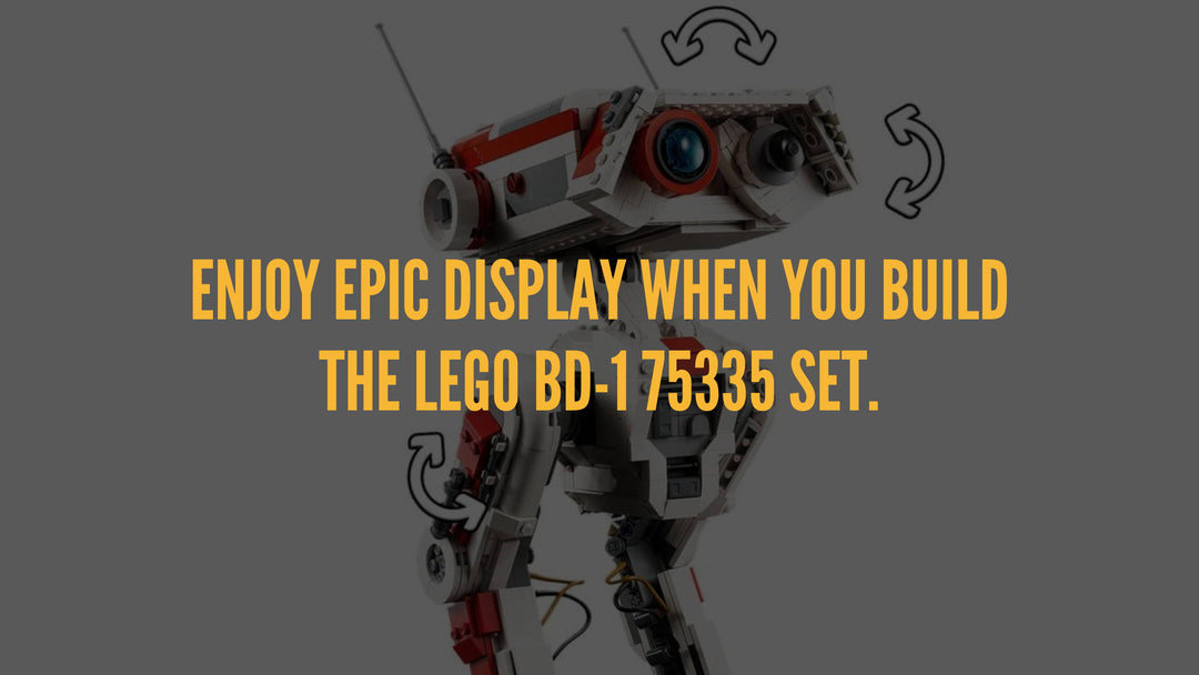 Enjoy epic display when you build the LEGO BD-1 75335 Set.