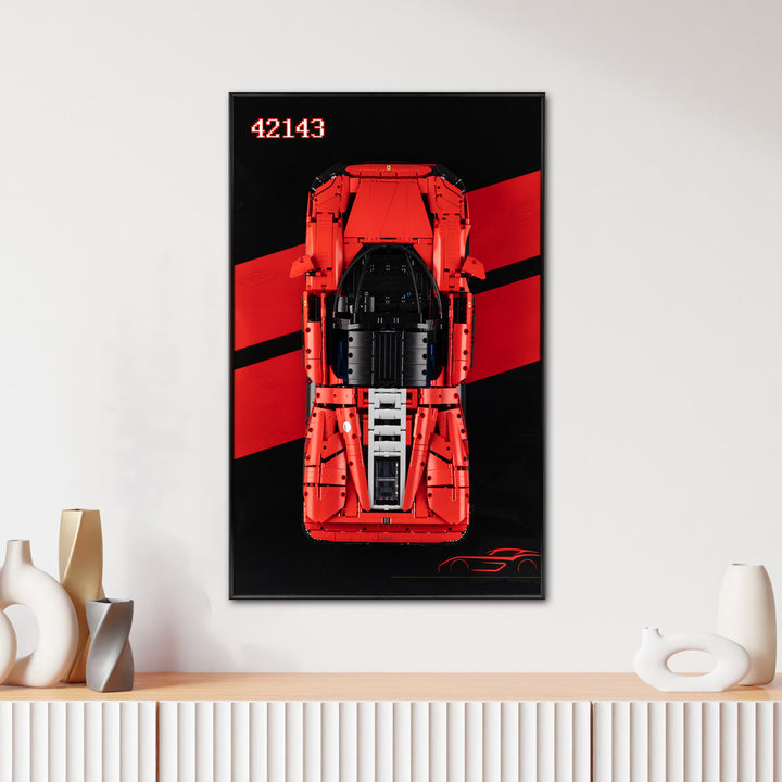 Display Wall-Mount for LEGO Ferrari Daytona SP3 42143
