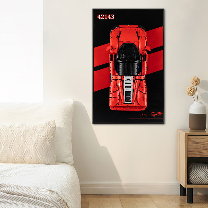 Display Wall-Mount for LEGO Ferrari Daytona SP3 42143