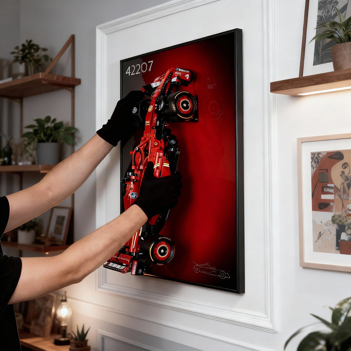 Display Wall-Mount for LEGO Ferrari SF-24 F1 Car 42207