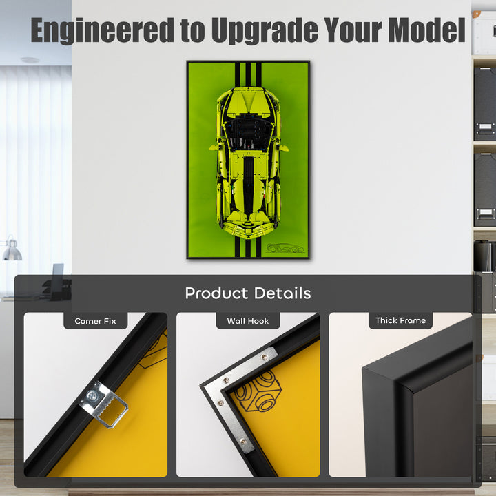 Display Wall-Mount for LEGO Lamborghini Sián FKP 37 42115