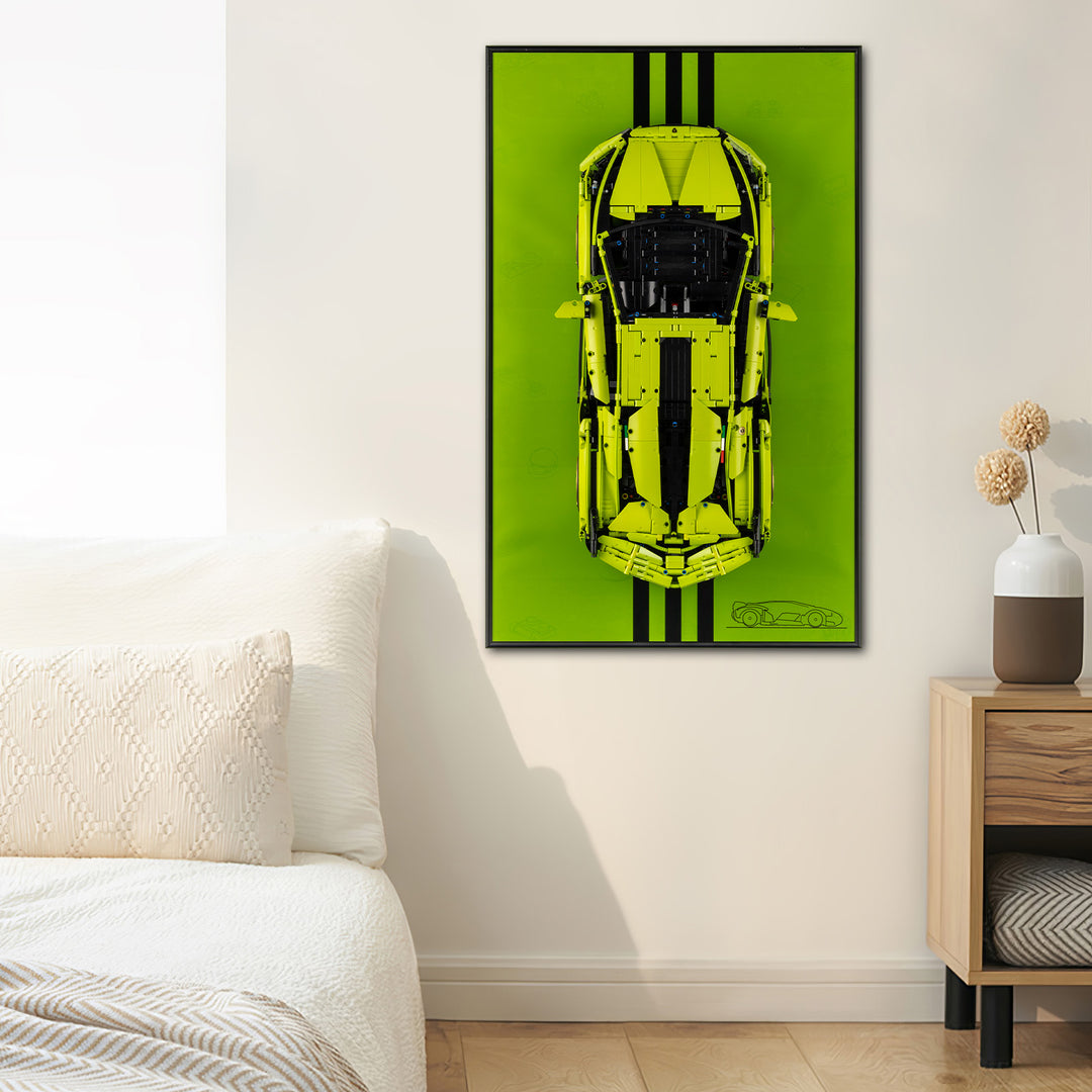 Display Wall-Mount for LEGO Lamborghini Sián FKP 37 42115