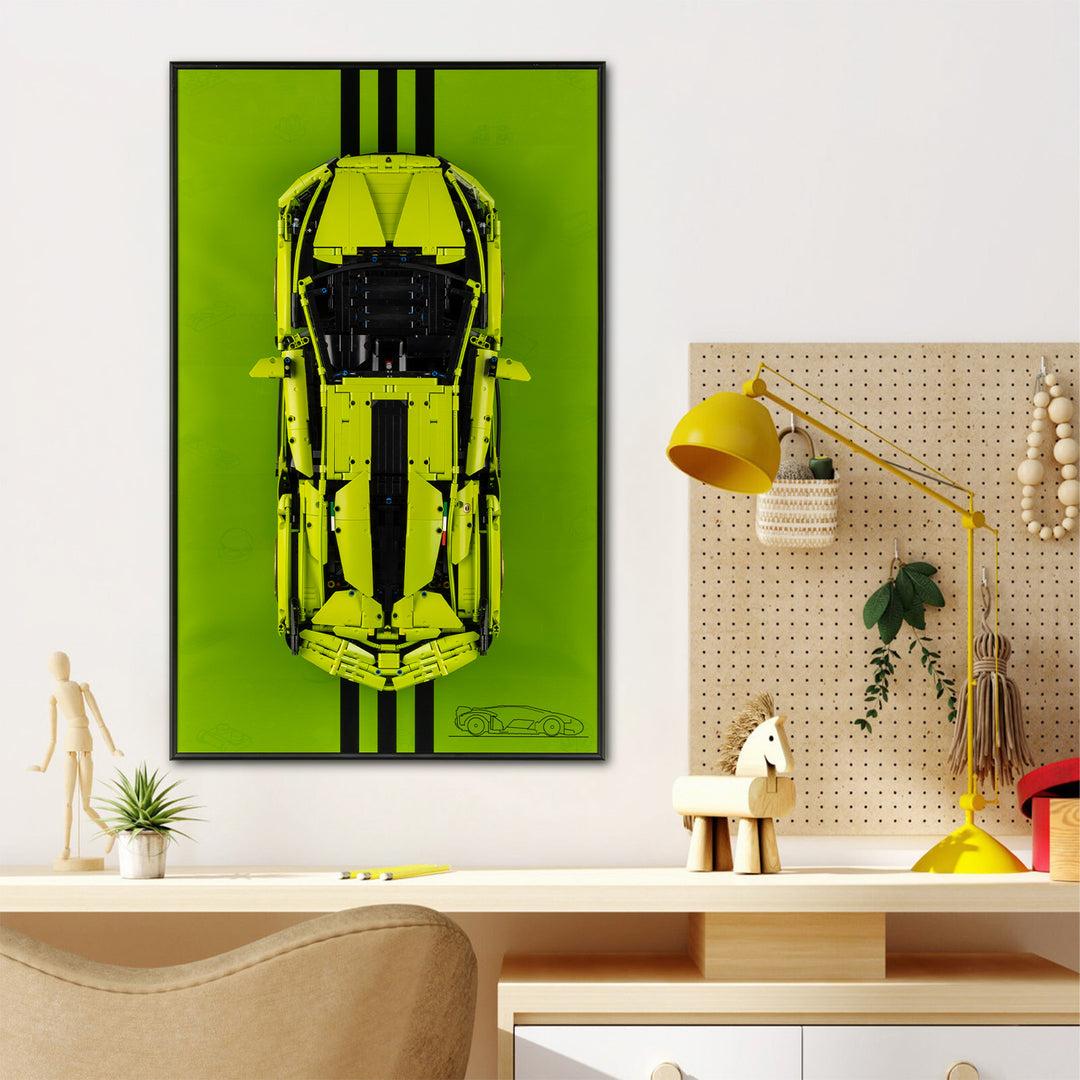Display Wall-Mount for LEGO Lamborghini Sián FKP 37 42115