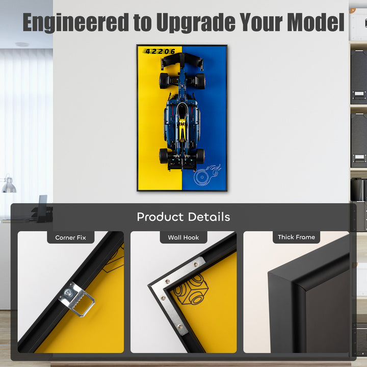 Display Wall-Mount for LEGO Oracle Red Bull Racing RB20 F1 Car 42206