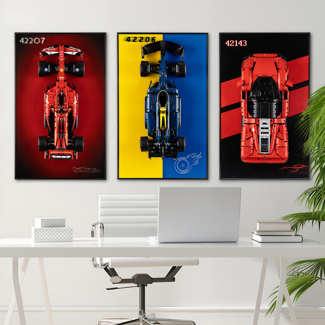 Display Wall-Mount for LEGO Oracle Red Bull Racing RB20 F1 Car 42206