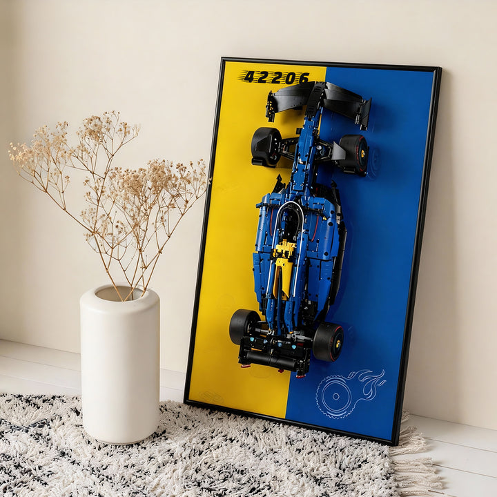 Display Wall-Mount for LEGO Oracle Red Bull Racing RB20 F1 Car 42206