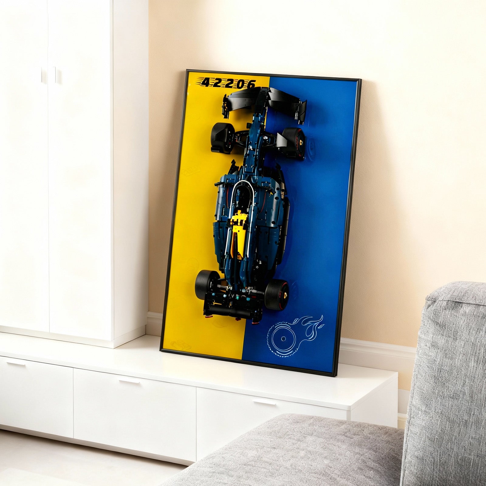 Display Wall-Mount for LEGO® Oracle Red Bull Racing RB20 F1 Car 42206