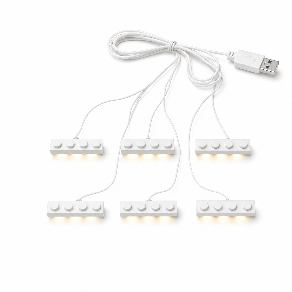 Warm 6 in 1 USB LED Light Kit