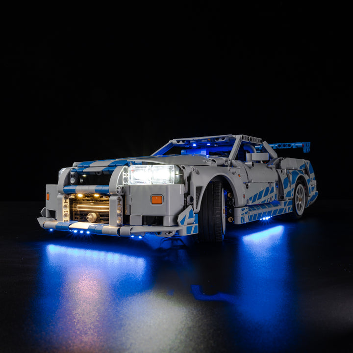LEGO 2 Fast 2 Furious Nissan Skyline GT-R (R34) Car 42210 Light Kit