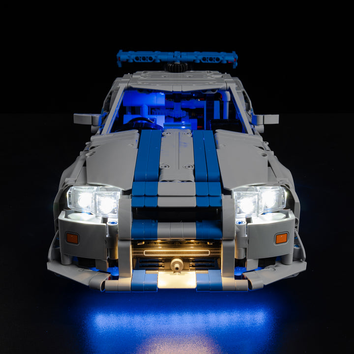 LEGO 2 Fast 2 Furious Nissan Skyline GT-R (R34) Car 42210 Light Kit
