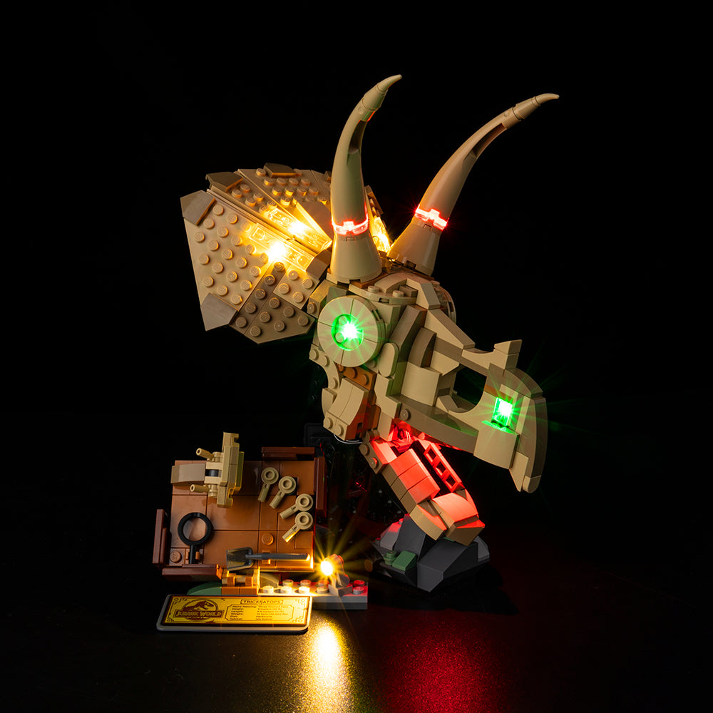 LEGO Dinosaur Fossils: Triceratops Skull 76969 Light Kit