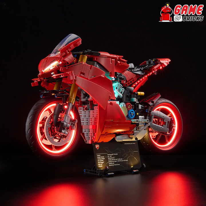 LEGO Ducati Panigale V4 S Motorcycle 42202 Light Kit