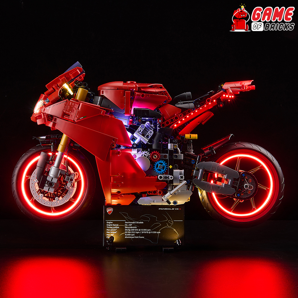 LEGO Ducati Panigale V4 S Motorcycle 42202 Light Kit