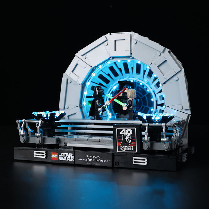 LEGO Emperor's Throne Room Diorama lights