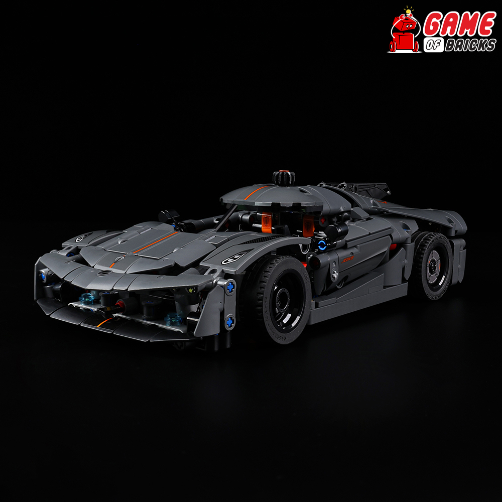 LEGO Koenigsegg Jesko Absolut Grey Hypercar 42173 Light Kit