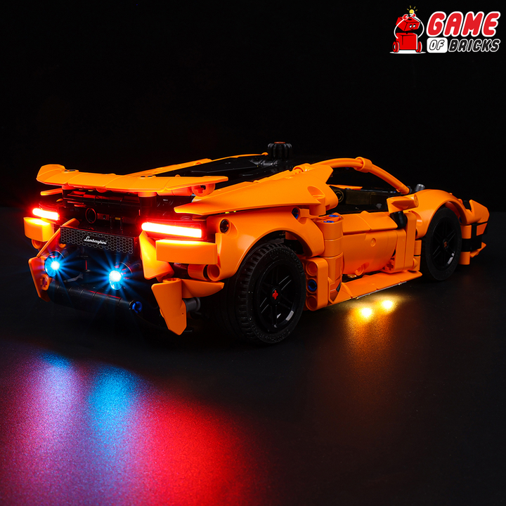 LEGO Lamborghini Huracán Tecnica Orange 42196 Light Kit