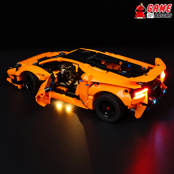 LEGO Lamborghini Huracán Tecnica Orange 42196 Light Kit