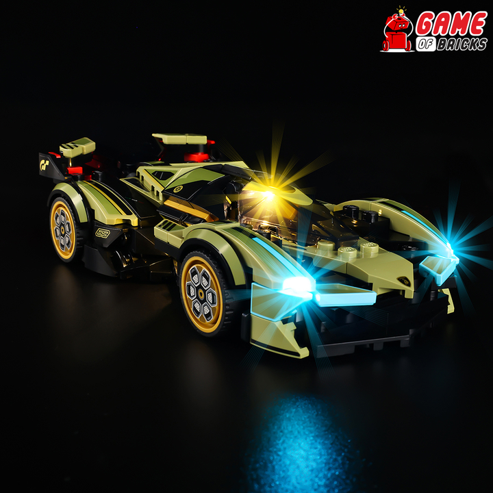 LEGO Lamborghini Lambo V12 Vision GT Super Car 76923 Light Kit