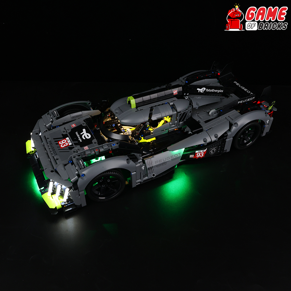 LEGO PEUGEOT 9X8 24H Le Mans Hybrid Hypercar 42156 Light Kit