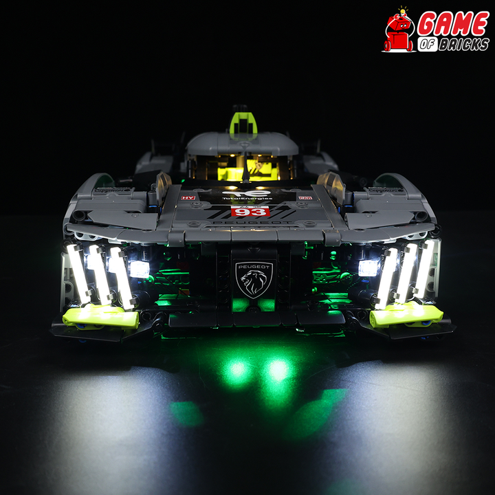 LEGO PEUGEOT 9X8 24H Le Mans Hybrid Hypercar 42156 Light Kit