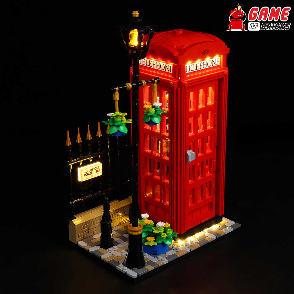 LEGO Red London Telephone Box 21347 Light Kit