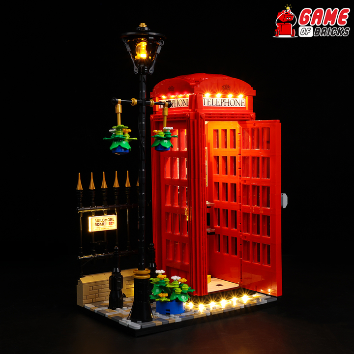 LEGO Red London Telephone Box 21347 Light Kit