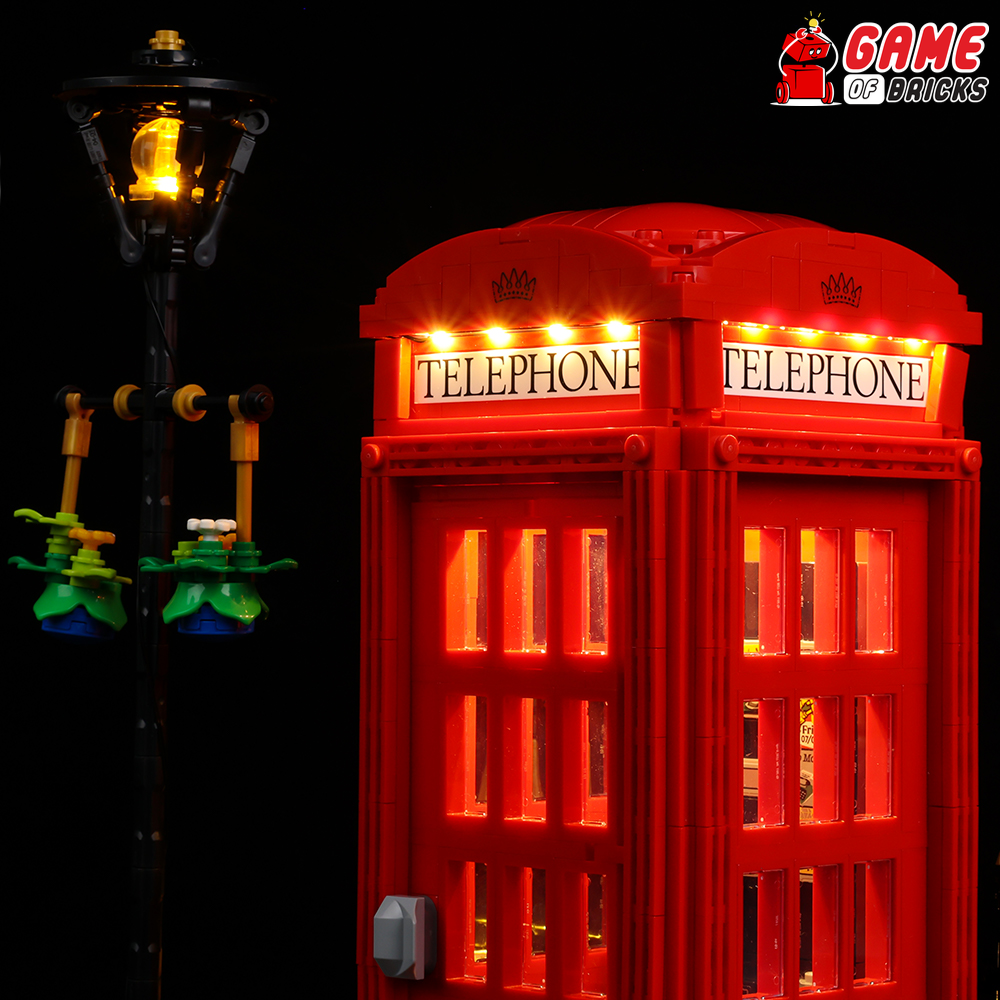 LEGO Red London Telephone Box 21347 Light Kit