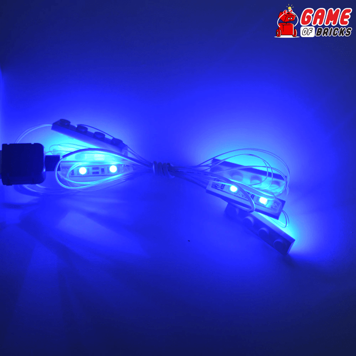 Blaues 6-in-1-USB-LED-Lichtset