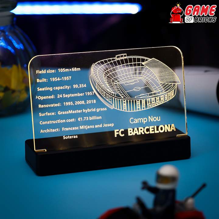 LED Nameplate for LEGO Camp Nou – FC Barcelona 10284