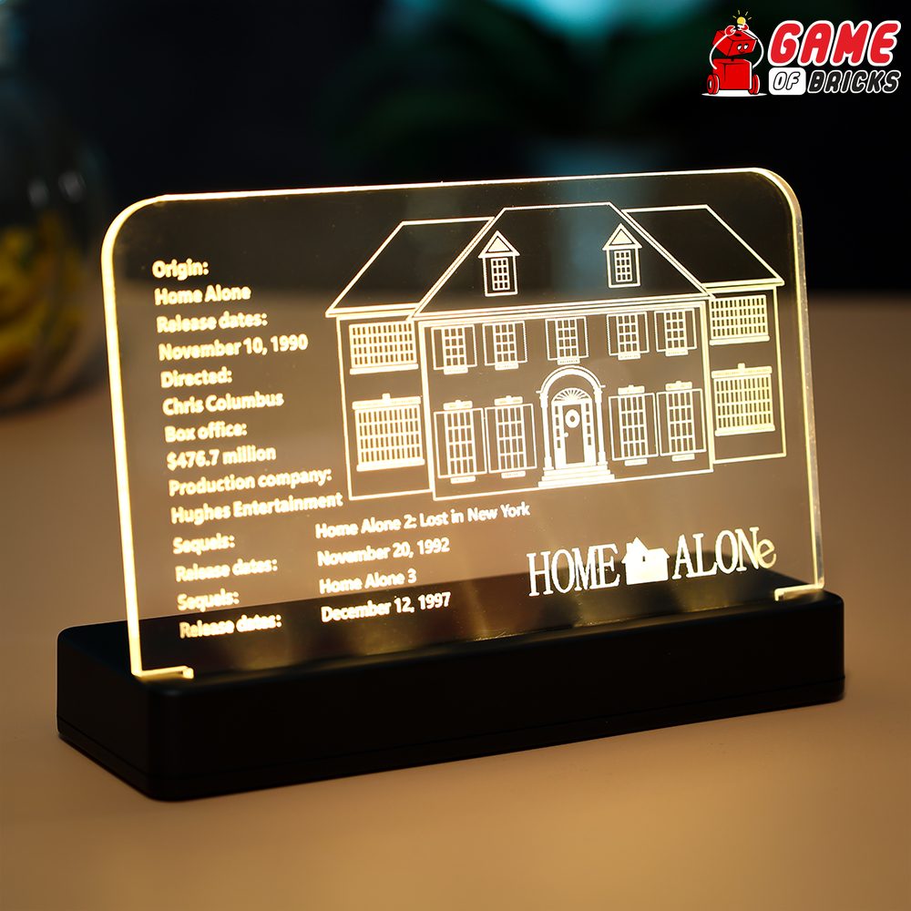 LED Nameplate for LEGO Home Alone 21330