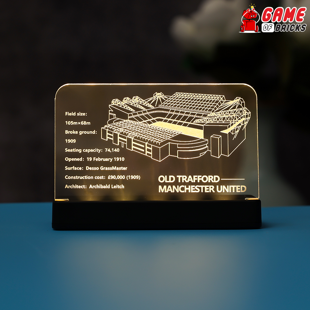 LED Nameplate for LEGO Old Trafford 10272