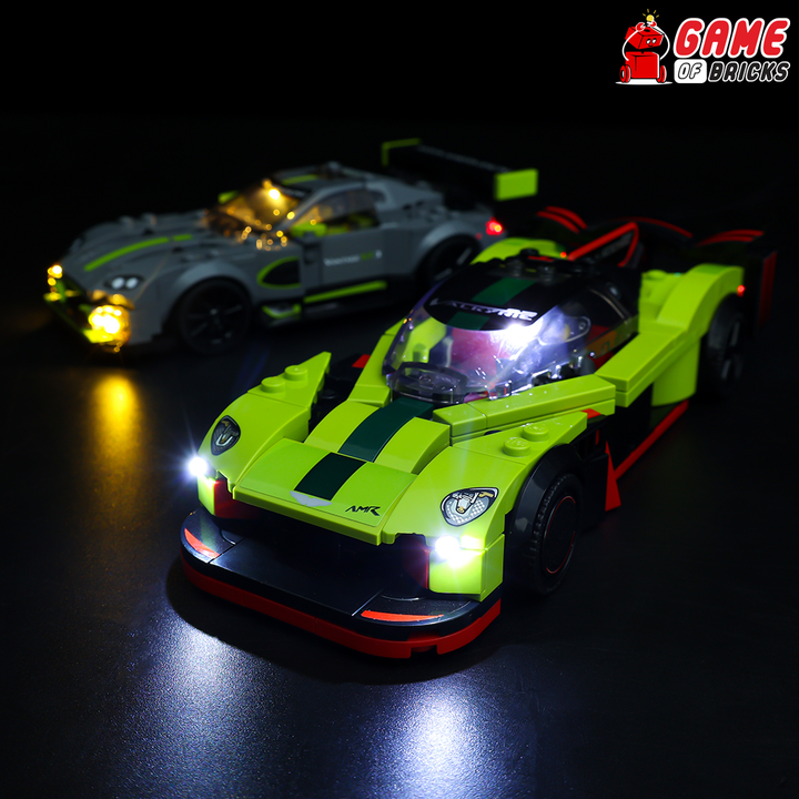 Beleuchtungsset für Aston Martin Valkyrie AMR Pro und Aston Martin Vantage GT3 76910