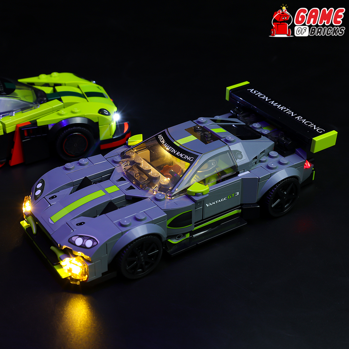Beleuchtungsset für Aston Martin Valkyrie AMR Pro und Aston Martin Vantage GT3 76910