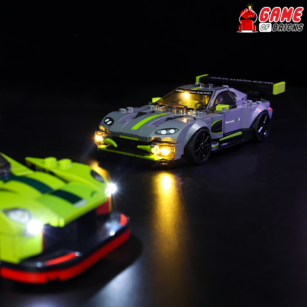 Beleuchtungsset für Aston Martin Valkyrie AMR Pro und Aston Martin Vantage GT3 76910