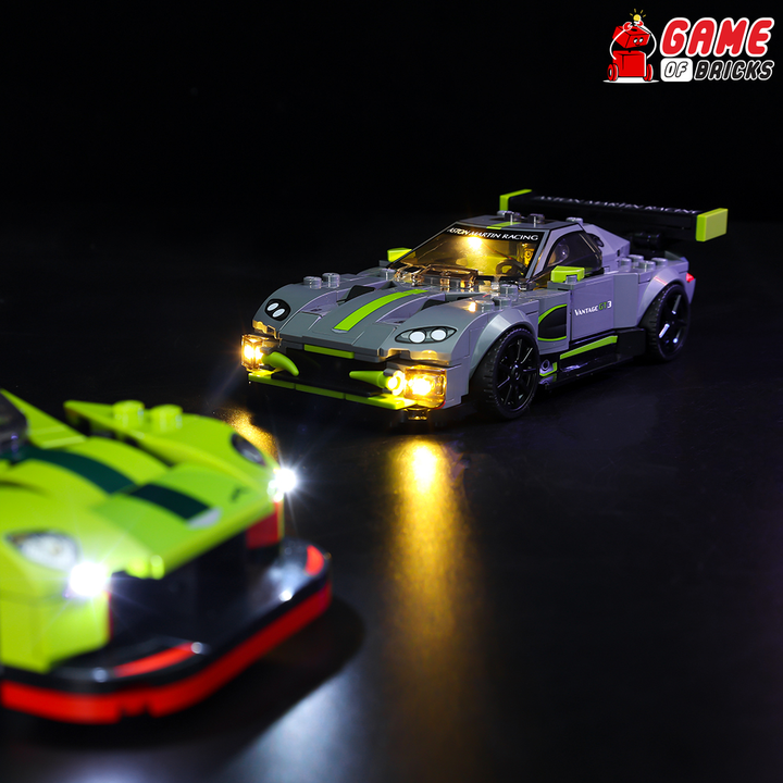 Beleuchtungsset für Aston Martin Valkyrie AMR Pro und Aston Martin Vantage GT3 76910
