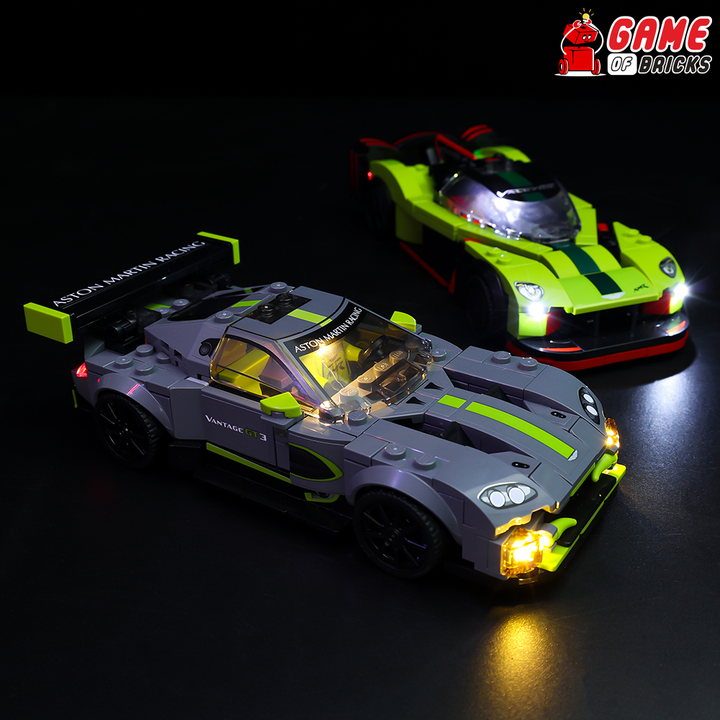 Beleuchtungsset für Aston Martin Valkyrie AMR Pro und Aston Martin Vantage GT3 76910