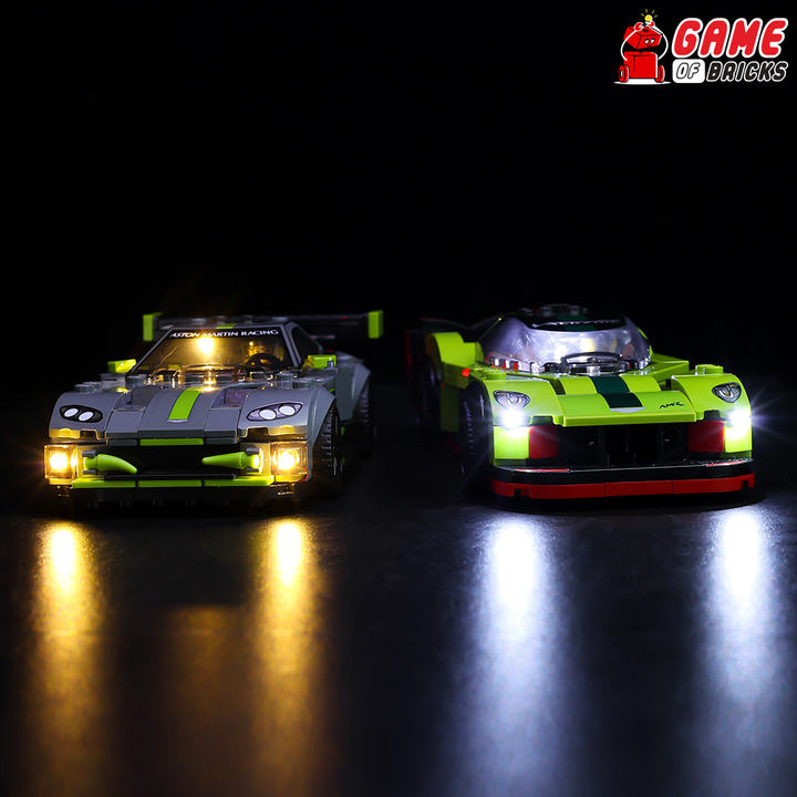 Beleuchtungsset für Aston Martin Valkyrie AMR Pro und Aston Martin Vantage GT3 76910