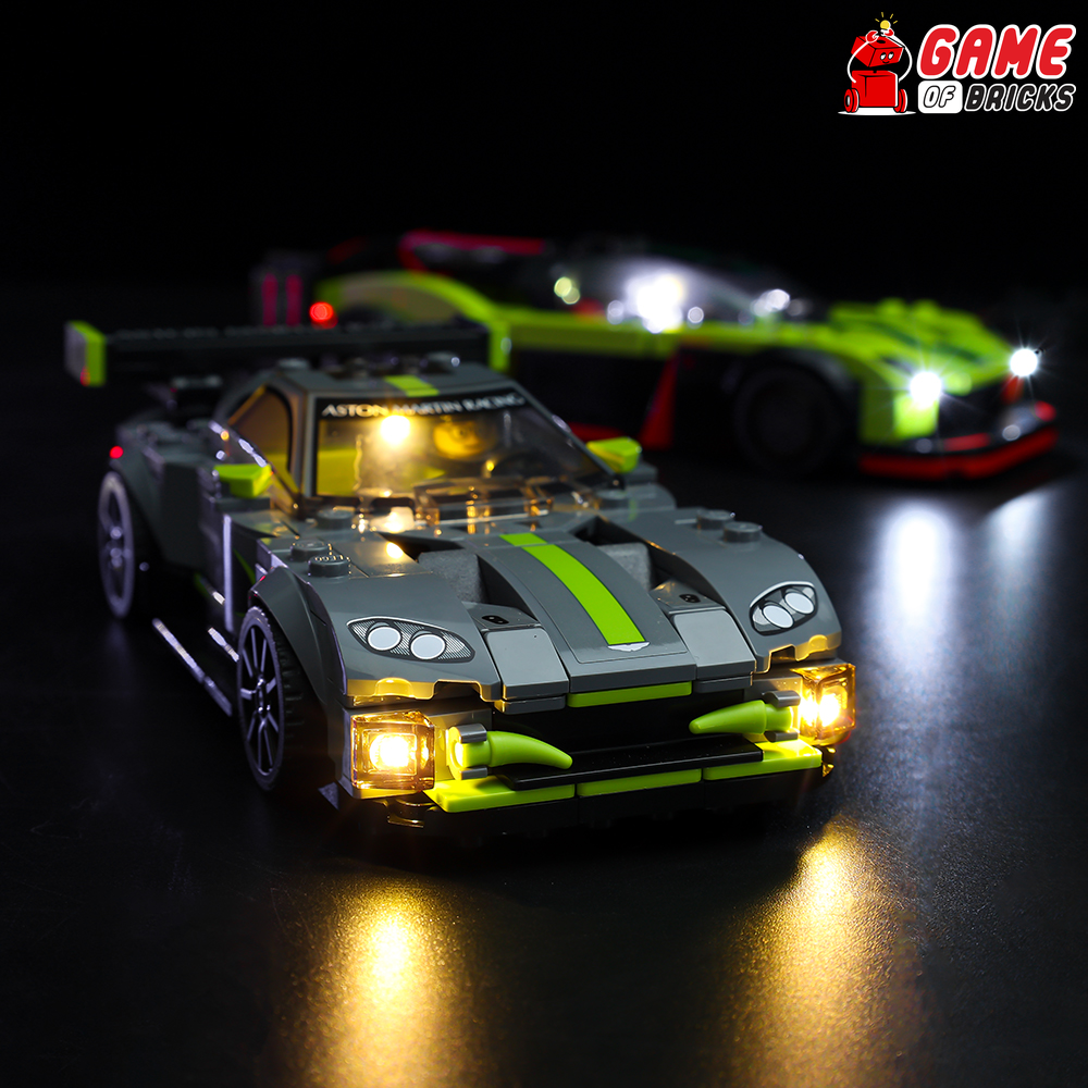 Beleuchtungsset für Aston Martin Valkyrie AMR Pro und Aston Martin Vantage GT3 76910