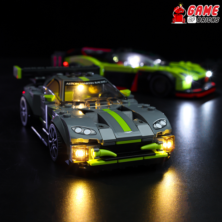 Beleuchtungsset für Aston Martin Valkyrie AMR Pro und Aston Martin Vantage GT3 76910