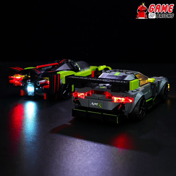 Beleuchtungsset für Aston Martin Valkyrie AMR Pro und Aston Martin Vantage GT3 76910