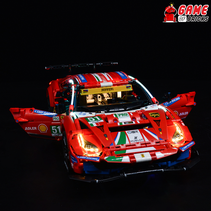 LEGO Ferrari 488 GTE “AF Corse #51” 42125 Light Kit