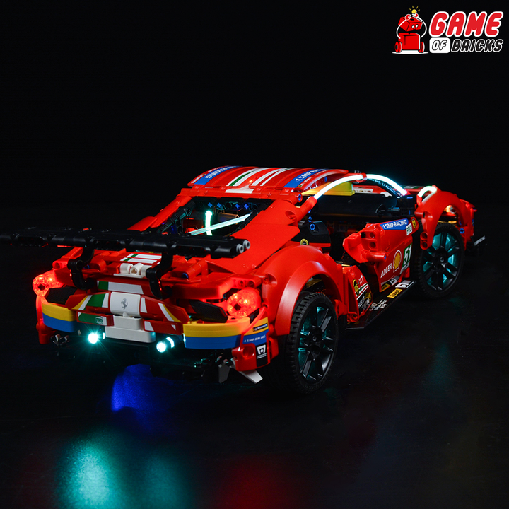 LEGO Ferrari 488 GTE “AF Corse #51” 42125 Light Kit