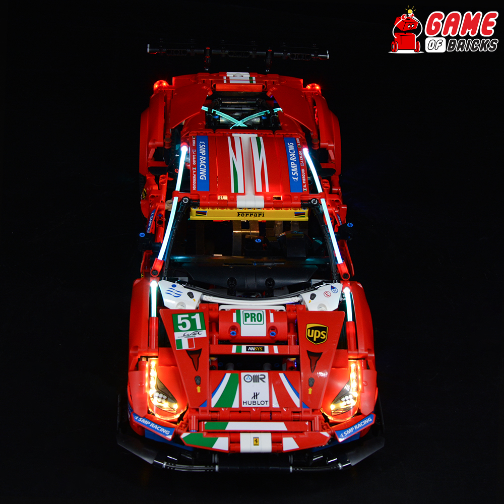 LEGO Ferrari 488 GTE “AF Corse #51” 42125 Light Kit