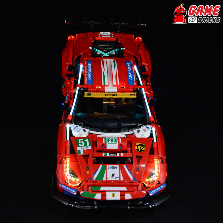 LEGO Ferrari 488 GTE “AF Corse #51” 42125 Light Kit